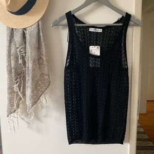 ZARA knit black tank